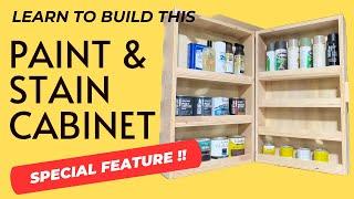 Ultimate DIY Paint and Stain Cabinet Build: Organized Storage Solution