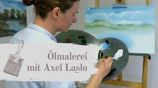 Malen wie Bob Ross - Malen mit Axel Laslo - Kleine Harzlandschaft für Beginner