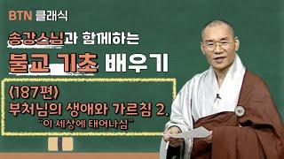 [BTN클래식]송강스님과 함께하는 불교 기초 배우기 - 187편 부처님의 생애와 가르침 2. '이 세상에 태어나심'