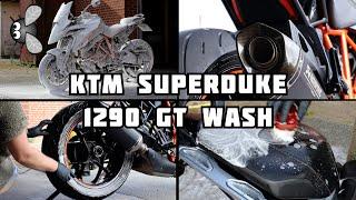 How To Wash Your KTM SuperDuke 1290 Motorcycle | DIRTY Bike Detailing