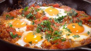 Egg Shakshuka Recipe • How To Make Shakshuka • Eggs in Tomato Sauce • Breakfast Ideas With Eggs