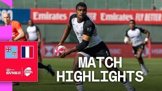 Olympic Gold-medal rematch | Fiji v France | HSBC SVNS Dubai 2024 | Men's Match Highlights