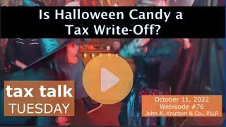 Tax Talk Tuesday Is Halloween Candy A Tax Write Off