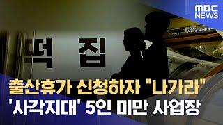 출산휴가 신청하자 "나가라" '사각지대' 5인 미만 사업장 (2024.10.29/뉴스데스크/대구MBC)