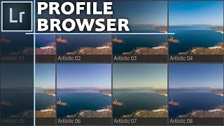 The Profile browser and other changes in Lightroom's develop module