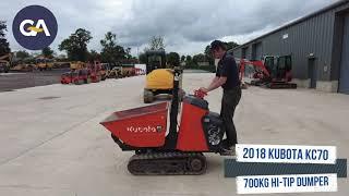 2018 KUBOTA KC70 700KG HI TIP DUMPER