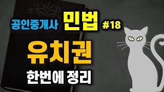 공인중개사 공부 - 민법 #18 - 유치권 한방에 정리