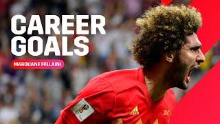 All 18 international goals scored by Marouane Fellaini ️ | #REDDEVILS