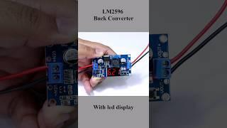lm2596 buck converter  with led display #electronics #shorts
