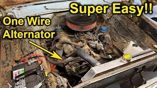 How to Install the One Wire Alternator in a F100