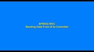 Sending data from UI to Controller using parameter in Spring MVC