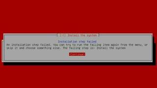 install system failed Kali Linux,how to fix it.