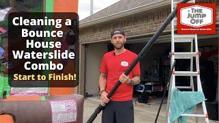 Cleaning a Bounce House Waterslide Combo