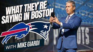 What they're saying in NEW ENGLAND about the BILLS vs PATRIOTS w/ MIKE GIARDI