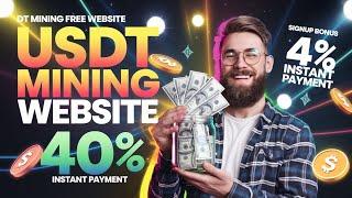 New Usdt earning Site | New Usdt Site 2024 | Best usdt earning platform 2024 |Usdt Earning site 2024