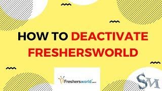 How To Delete Freshersworld Account Easily | 2019 | #SignatureMorons