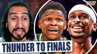 NBA Playoff Reaction: Thunder to Finals, OKC ALL-TIME team? Knicks in danger vs Pacers | Nick Wright