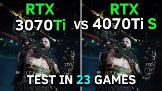 RTX 3070 Ti 8GB vs RTX 4070 Ti SUPER 16GB | Test In 23 Games at 1440p | 2024