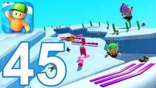 Stumble Guys - Gameplay Walkthrough Part 45 - New Map: Ice Caramba (iOS, Android)