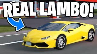 DRIVING A REAL LAMBORGHINI IN GREENVILLE! - Roblox Greenville