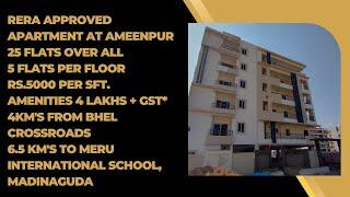 RERA Approved 2BHK Apartment in Ameenpur, Hyderabad! #2bhk #2bhkapartments