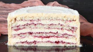 НЕЖНЕЙШИЙ КОКОСОВЫЙ ДАКУАЗ с МАЛИНОЙ Raspberry coconut cake recipe