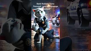 Shot on Duty: A Tale of Love, Revenge, and Justice!"#cats #revenge #bank robbery #police #shorts