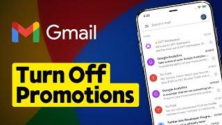 How to Turn Off Promotions Category in Gmail