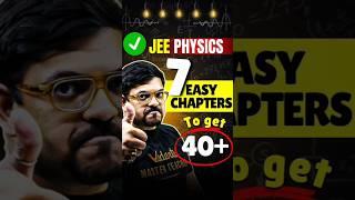 JEE Physics | 7 Easy Chapters to gaurantee 40+ Marks#jee #jee2025 #jeephysics #iit #iitjee