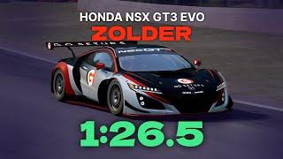 Zolder 1:26.5 - Honda NSX GT3 EVO | ACC V1.10.3