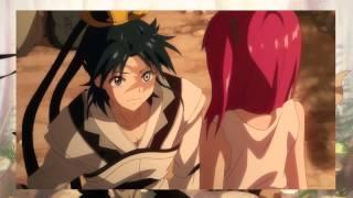 Magi - Hakuryuu and Morgiana kiss