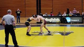 JoJo Gonzalez (AIC wrestling) 2019 against Norwich University 157 lbs.