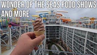 Wonder Of The Seas Tour Attractions, Food and Shows / 80's Night / Day 2 At Sea Royal Caribbean