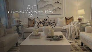 Relaxing Fall Clean and Decorate With Me|Cleaning Motivation|Fall Decorating Ideas