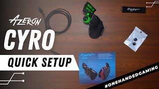 One-handed controller Azeron Cyro quick setup