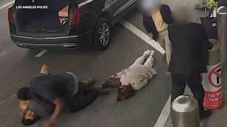 Woman knocked unconscious at LAX during road-rage fight between 2 men