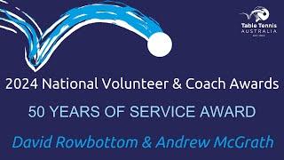 50 Years of Service Award - David Rowbottom & Andrew McGrath