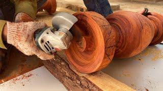 Extremely Dangerous Wood Lathe Processing - Super Product Pair Of Vases To Decorate Living Room