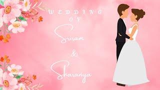 LIVE WEDDING OF SRIRAM & SARANYA ON 28th MAY 2025 FROM 6:00 AM ONWARDS