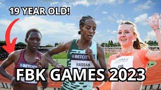 FBK games 2023 | Hassan Challenged by 19-year old Nawowuna & Femke Bol 400m Action