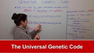 The Universal Genetic Code