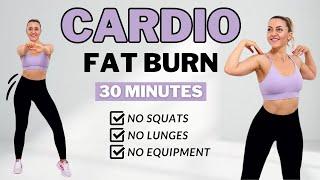 30 Min CARDIO FAT BURNNo JumpingNo Squats/LungesEasy Exercises To Lose Fat