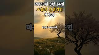 오늘의 인생격언 9가지