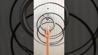 How to tie a cow hitch knot to a ring Quick and secure method/#trailers howto#rope#shortviral