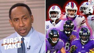 FIRST TAKE | "Ravens are about to expose Bills 3-0!" - Stephen A. Smith can't wait to AFC showdown