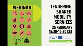 SMAPE Webinar - Tendering Shared Mobility Services