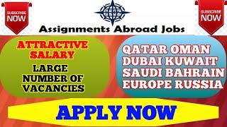 Today Gulf Assignments Abroad Times Today 2019 || Latest Gulf Job Vacancies 2019