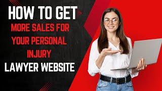 LAW SEO How to get more sales for your personal injury lawyer website 2025