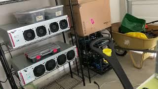 Crypto mining farm garage - Nvidia GPUs and ASIC miners #octominer #btc #nexa #ltc #doge #kda #kaspa