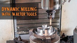 Mastercam Dynamic Milling with Walter Tools | Haas VF-2YT | Koneistus Dynaaminen jyrsintä